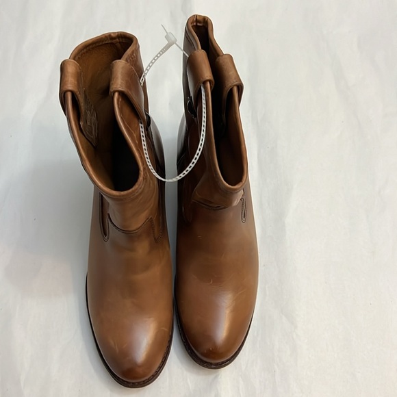 Frye Jackie Button Short Leather Western Mid Boots - Picture 8 of 16